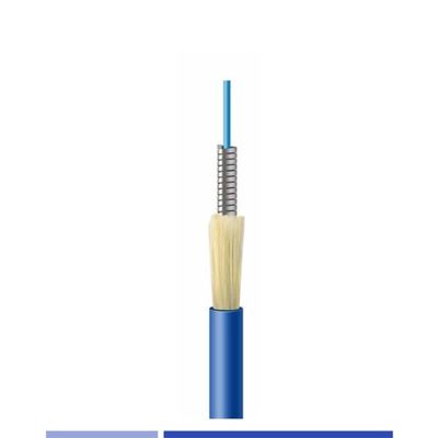 কেনা বর্মযুক্ত ইনডোর ফাইবার অপটিক ক্যাবল 12 স্ট্র্যান্ড সিঙ্গেলমোড জি 652 ডি এলএসজেডএইচ জ্যাকেট অনলাইনে উৎপাদন