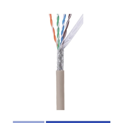 কেনা পিভিসি জ্যাকেট Cat6 নেটওয়ার্ক ক্যাবল 23AWG SFTP নেটওয়ার্ক ক্যাবল সলিড কপার 4 জোড়া গ্রে 305Mtr অনলাইনে উৎপাদন