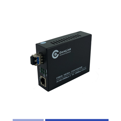 কেনা ফাইবার মিডিয়া কনভার্টার 10/100/1000Mbps সিঙ্গল মোড এসএমএফ 1310nm ডুয়াল এসএফপি স্লট 40KM অনলাইনে উৎপাদন