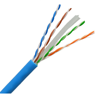 কেনা Cat6 23AWG ইথারনেট ক্যাবল UTP সলিড কপার 4 জোড়া পিভিসি ব্লু 305Mtr অনলাইনে উৎপাদন