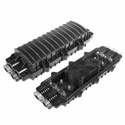 অনুভূমিক ফাইবার স্প্লাইস বন্ধ 96F উচ্চ ক্ষমতা 24 ফাইবার এয়ারিয়াল স্প্লাইস কেস