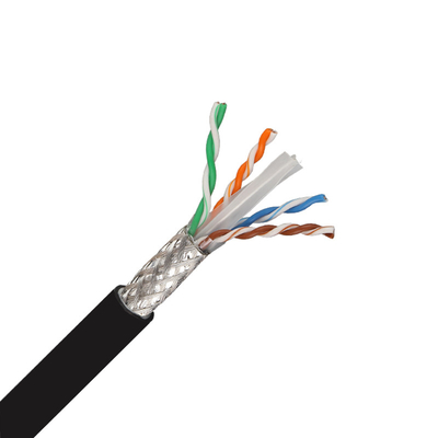 SFTP Cat6 নেটওয়ার্ক ক্যাবল সলিড কপার 4 জোড়া PE 305Mtr Cat6 ইথারনেট ক্যাবল