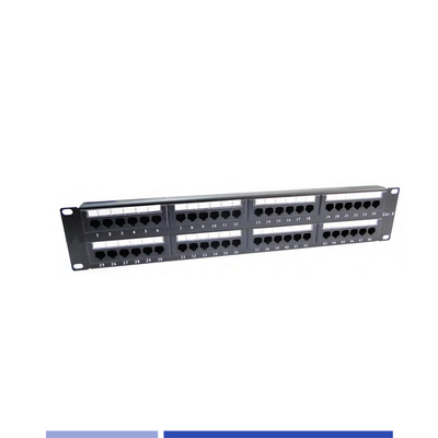 Cat6 48 পোর্ট unshielded প্যাচ প্যানেল 2U 19 