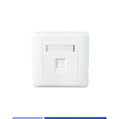 উচ্চ নির্ভুলতা একক বন্দর 86 Cat3 Cat6 Keystone জ্যাক জন্য মুখের প্লেট