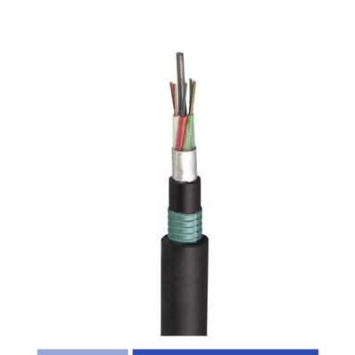 96 Core Direct Burial Fiber Cable Singlemode OS2 Double Armored PE GYTA53 Outdoor Fiber Optic Cable